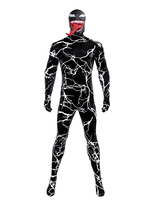 Venom The Last Dance Venom Bodysuit Halloween Cosplay Costume Set