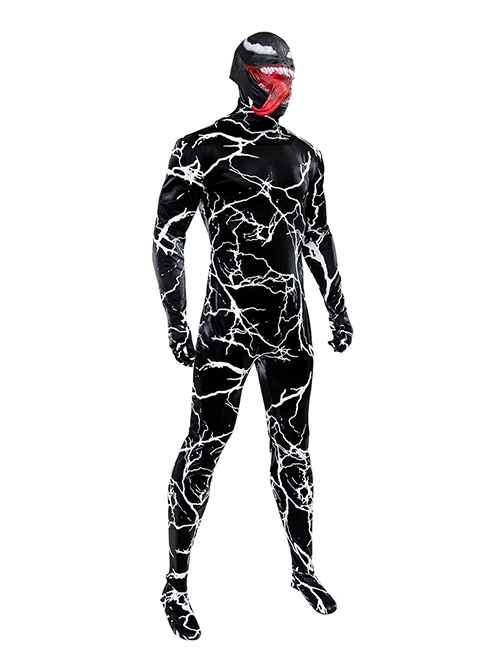Venom The Last Dance Venom Bodysuit Halloween Cosplay Costume Set