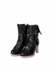 Game Zenless Zone Zero Hoshimi Miyabi Halloween Cosplay Accessories High Heel Black Leather Shoes
