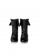 Game Zenless Zone Zero Hoshimi Miyabi Halloween Cosplay Accessories High Heel Black Leather Shoes