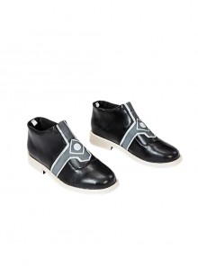 Game Honkai Star Rail Sunday Halloween Cosplay Accessories Black Leather Shoes