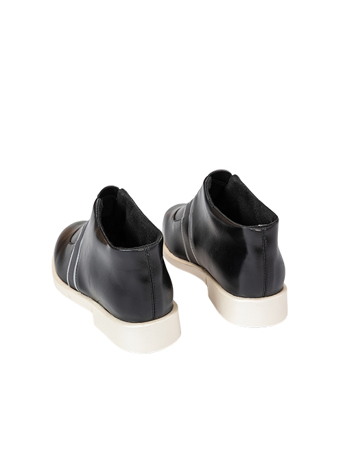 Game Honkai Star Rail Sunday Halloween Cosplay Accessories Black Leather Shoes