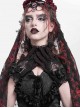 Retro Elegant Black Lace Hollow Three Dimensional Rose Decoration Gorgeous Gothic Style Gloves