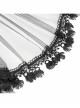 Retro Gorgeous Black Embroidered Lace Cool Metal Bat Splicing Mesh Hem Gothic Style Corset