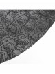 Vintage Black Satin Ruffles Exquisite Lace Stitching Unique Tassel Hem Beaded Decoration Gothic Style Skirt