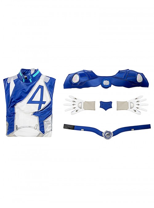 Game Marvel Rivals Invisible Woman Halloween Cosplay Costume Set Without Shoes
