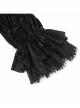 Retro Elegant Black Red Sexy One Shoulder Lace Velvet Splicing Exquisite Rose Feather Decoration Gothic Style Top