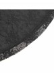 Elegant Slim Fit Black Velvet Stitching Lace Mesh Gorgeous Embroidered Patch Decoration Gothic Style Flared Pants