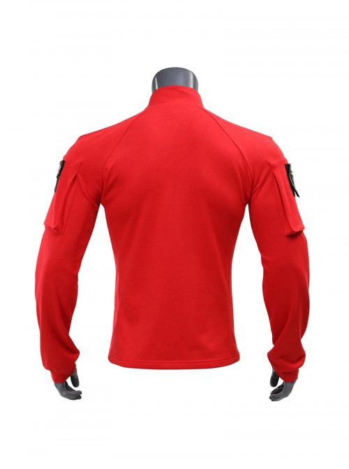 Captain America 4 New World Order Captain America Red Sweatshirt Halloween Cosplay Costume Set