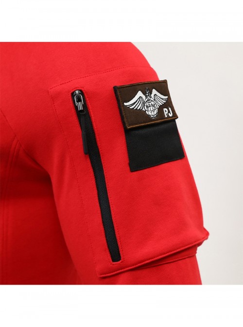 Captain America 4 New World Order Captain America Red Sweatshirt Halloween Cosplay Costume Set