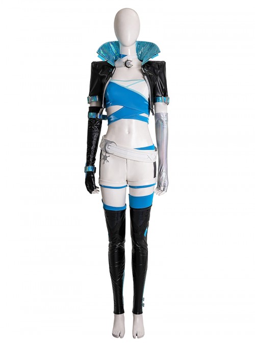 Game Marvel Rivals Seol Hee Luna Snow Halloween Cosplay Costume Set Without Shoes