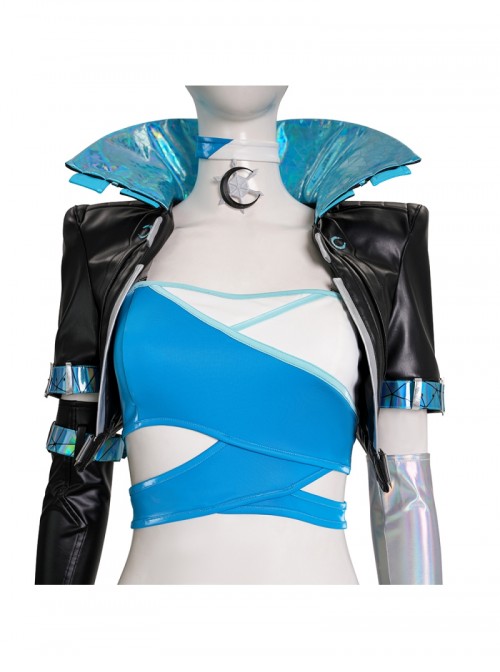 Game Marvel Rivals Seol Hee Luna Snow Halloween Cosplay Costume Set Without Shoes