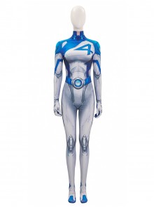 Game Marvel Rivals Invisible Woman Bodysuit Halloween Cosplay Costume Set