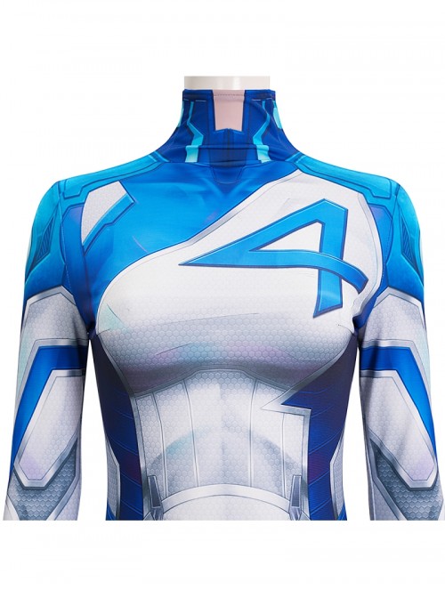 Game Marvel Rivals Invisible Woman Bodysuit Halloween Cosplay Costume Set