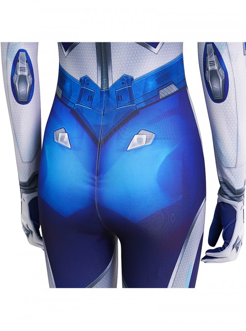 Game Marvel Rivals Invisible Woman Bodysuit Halloween Cosplay Costume Set