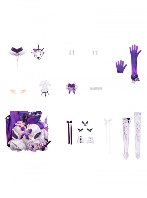 Game Honkai Star Rail Castorice Halloween Cosplay Costume Full Set