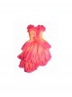 Movie Wicked Glinda Gradient Dress Halloween Cosplay Costume Set