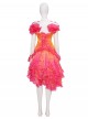 Movie Wicked Glinda Gradient Dress Halloween Cosplay Costume Set