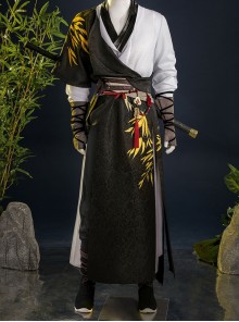 Game Where Winds Meet Player Young Martial Master Initial Halloween Cosplay Costume Set Without Shoes