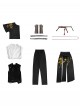 Game Where Winds Meet Player Young Martial Master Initial Halloween Cosplay Costume Set Without Shoes