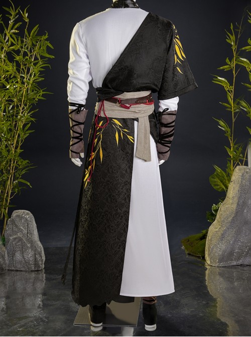 Game Where Winds Meet Player Young Martial Master Initial Halloween Cosplay Costume Set Without Shoes