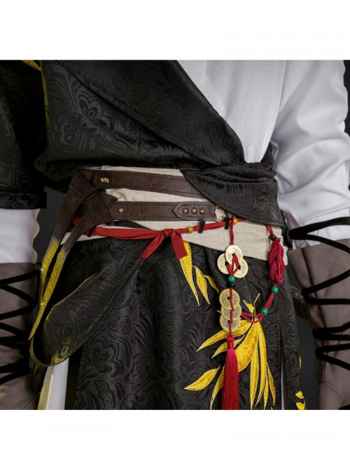 Game Where Winds Meet Player Young Martial Master Initial Halloween Cosplay Costume Set Without Shoes