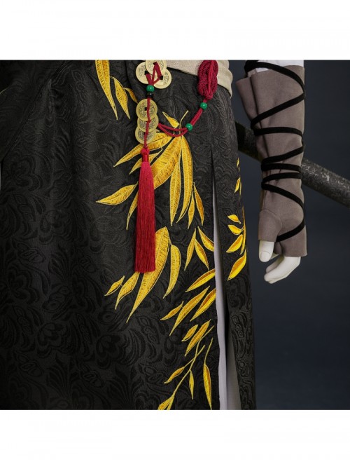 Game Where Winds Meet Player Young Martial Master Initial Halloween Cosplay Costume Set Without Shoes