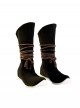 Where Winds Meet Player Young Martial Master Initial Halloween Cosplay Accessories Black Boots