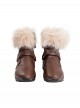 Marvel Rivals Doreen Allene Green Squirrel Girl Halloween Cosplay Accessories Brown Furry Leather Shoes