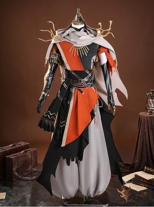 Game Identity V Mercenary Naib Subedar Official Cafe Fantasy World Halloween Cosplay Costume Set