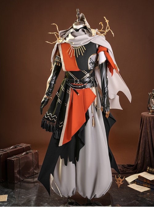 Game Identity V Mercenary Naib Subedar Official Cafe Fantasy World Halloween Cosplay Costume Set