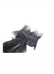 Black Ruffled Lace Mesh Splicing Gothic Style Necklace