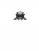 Black Ruffled Lace Mesh Splicing Gothic Style Necklace