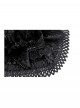 Black Velvet Lace Ruffled Patchwork Cute Cat Ears Gothic Style Bonnet