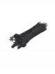 Black Embroidered Lace Patchwork Retro Rose Gothic Style Gloves