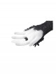 Black Embroidered Lace Patchwork Retro Rose Gothic Style Gloves