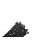 Black Embroidered Lace Patchwork Retro Rose Gothic Style Gloves