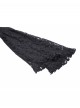 Black Lace Ruffled Retro Sexy Off Shoulder Gothic Style Trumpet Sleeves Cape