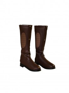 Game Where Winds Meet Jiang Yan Halloween Cosplay Accessories Brown Boots