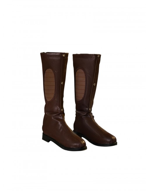 Game Where Winds Meet Jiang Yan Halloween Cosplay Accessories Brown Boots