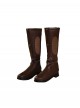 Game Where Winds Meet Jiang Yan Halloween Cosplay Accessories Brown Boots