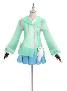 Game Overwatch Kiriko Rainy Stroll Halloween Cosplay Costume Set Without Shoes