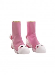 Game Overwatch Kiriko Rainy Stroll Halloween Cosplay Accessories Pink Shoes