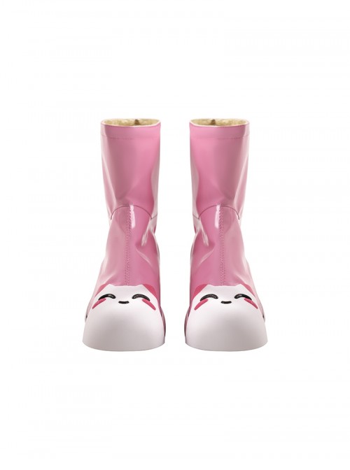 Game Overwatch Kiriko Rainy Stroll Halloween Cosplay Accessories Pink Shoes