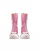 Game Overwatch Kiriko Rainy Stroll Halloween Cosplay Accessories Pink Shoes
