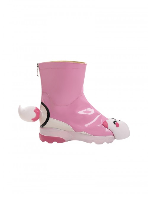 Game Overwatch Kiriko Rainy Stroll Halloween Cosplay Accessories Pink Shoes