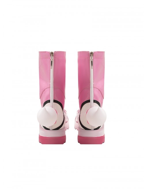 Game Overwatch Kiriko Rainy Stroll Halloween Cosplay Accessories Pink Shoes