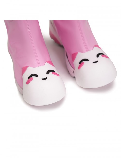 Game Overwatch Kiriko Rainy Stroll Halloween Cosplay Accessories Pink Shoes