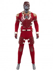 Thunderbolts Red Guardian Halloween Cosplay Costume Set Without Shoes And Props