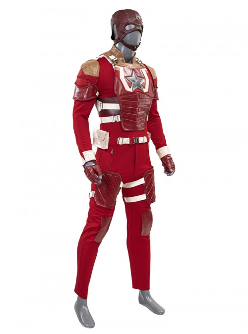 Thunderbolts Red Guardian Halloween Cosplay Costume Set Without Shoes And Props